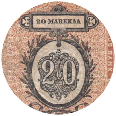 20 Markkaa 1862-1909